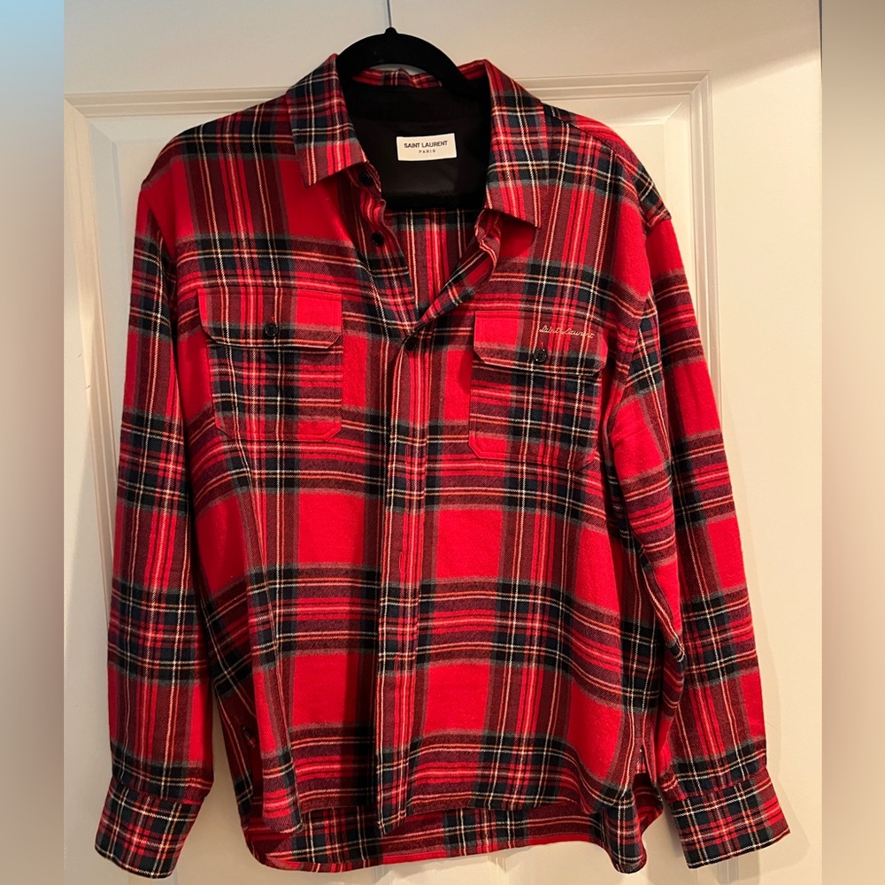 Saint Laurent flannel long sleeve